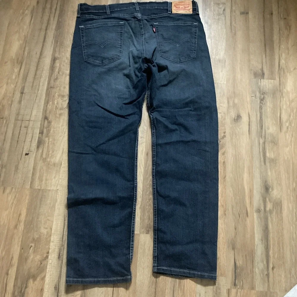 Levis 505 Men's Jeans Mens Size  38x30 Dark Wash Blue Denim Stretch